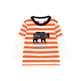 Maglietta jersey a righe per bimbo