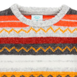 MAGLIONE LUNGO RIGHE COLORATE