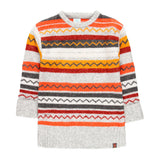 MAGLIONE LUNGO RIGHE COLORATE