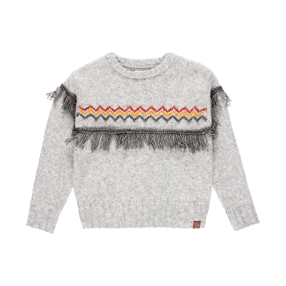 MAGLIONE CON FRANGE
