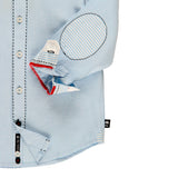 Camicia con gomitiera - BOBOLI - Colore: uni - Stagione: Autunno-Inverno