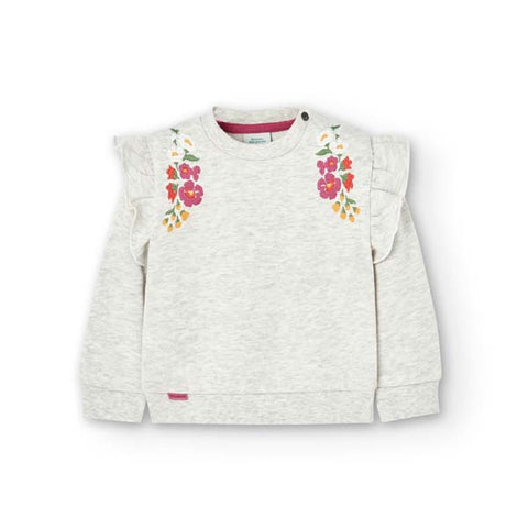 Sweat-shirt en molleton pour fille