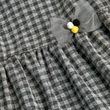 Vestito jersey vichy per bimba