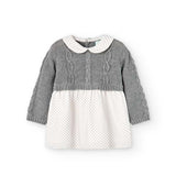 Vestito maglieria combinato per neonati