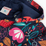 Giacca felpata fiori - BOBOLI - Sesso: Bambina - Colore: uni - Stagione: Autunno-Inverno