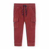 PANTALONI CARGO RASO