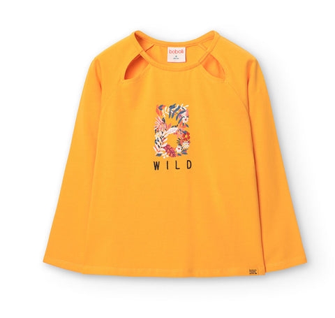 Elastic jersey T-shirt