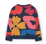 Maglione maglieria fiori per ragazza