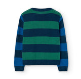 Striped knit sweater for boys