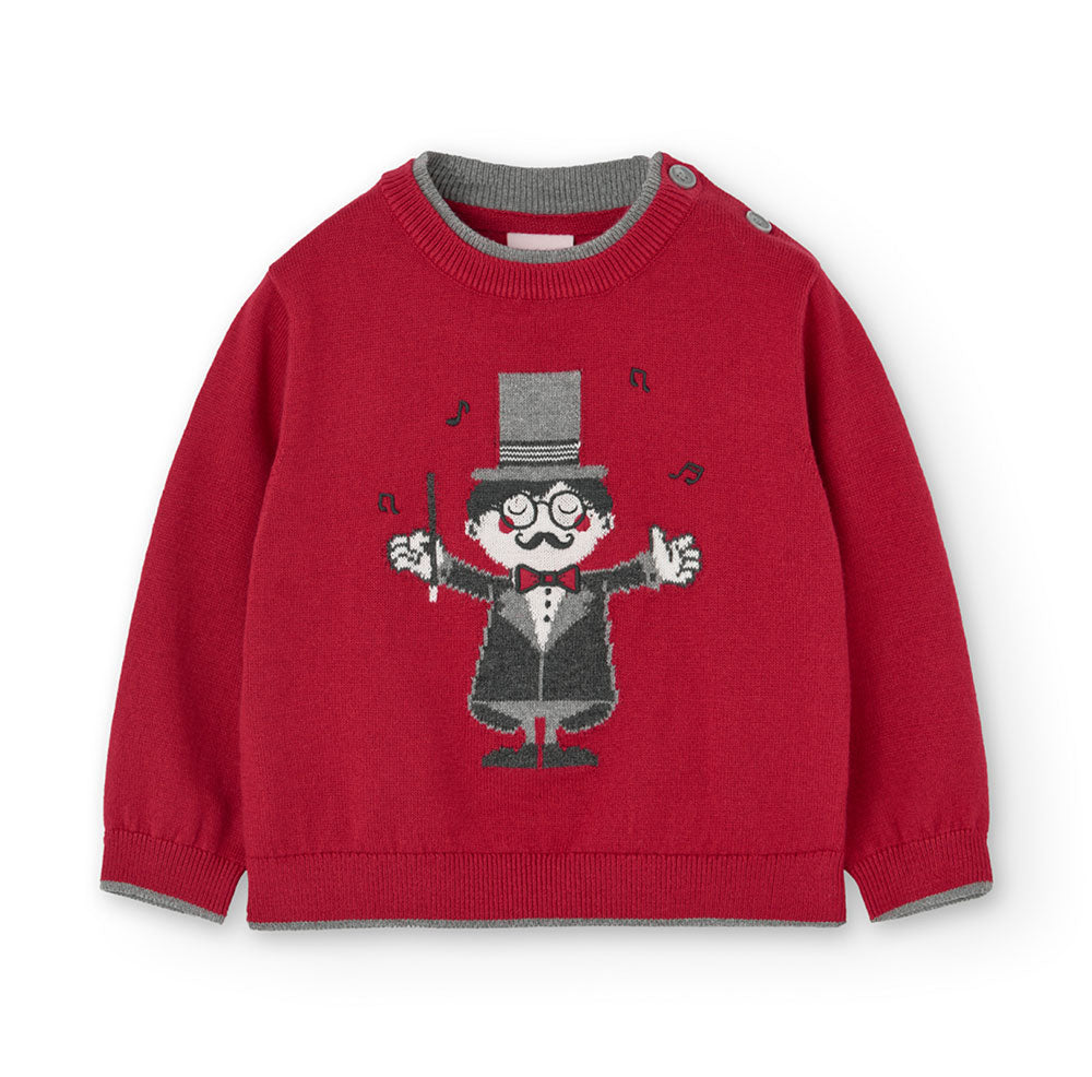 Fai sentire il tuo bambino caldo e alla moda con questo maglione autunnale di Boboli. Caratterizz...
