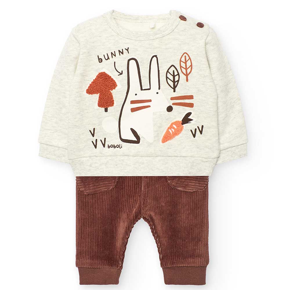 Compositions : Pull : 100 % coton Pantalon : 70 % coton 30 % polyester
Instructions de lavage : L...