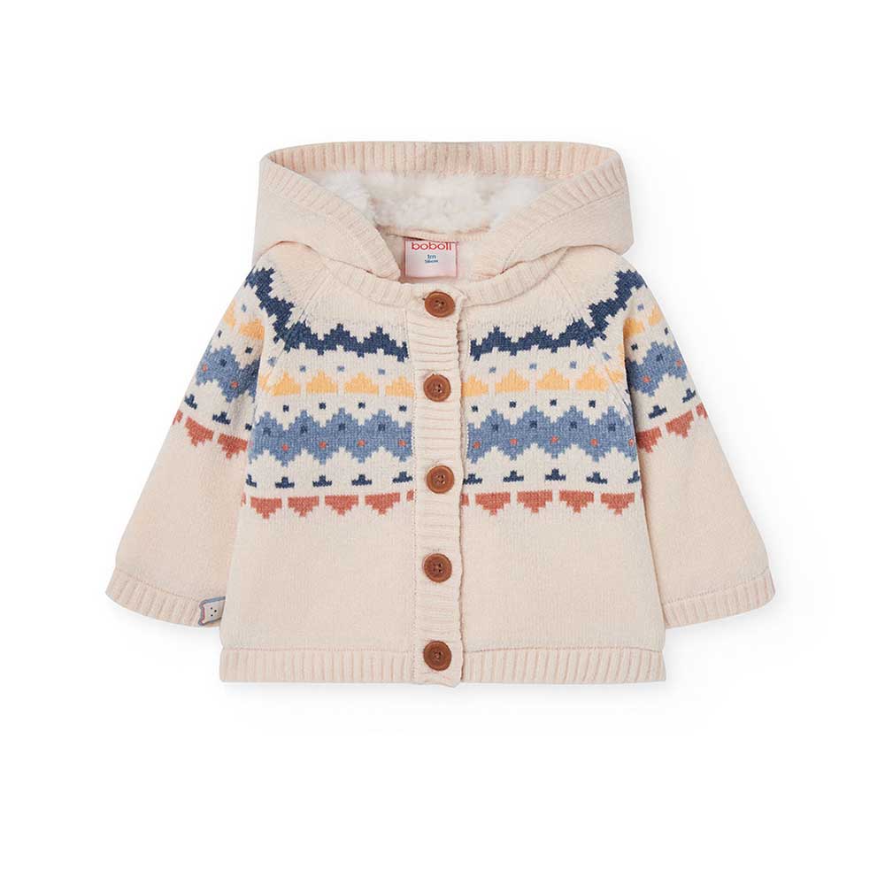 Accogliente e caldo, questo cardigan con cappuccio è perfetto per proteggere il tuo piccolo nelle...