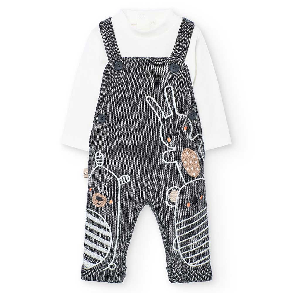 Zusammensetzung: Strampler: 98% Baumwolle 2% Elasthan Hosen: 90% Baumwolle 10% Polyester Futter: ...