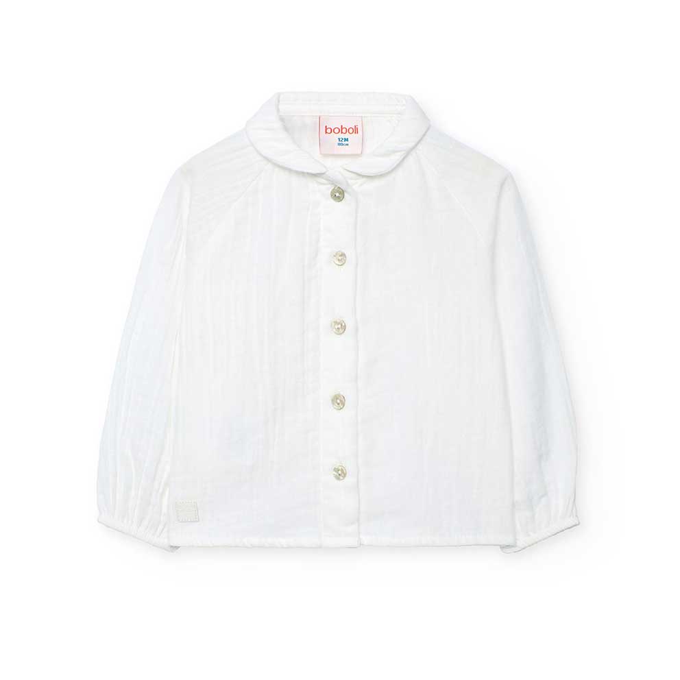 Camicia della Linea Abbigliamento Bambina Boboli, con manica lunga ed a tinta unita.

Composizion...