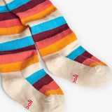 Calzamaglia a righe - BOBOLI - Sesso: Bambina - Colore: Beige - Stagione: Autunno-Inverno