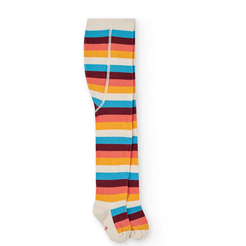 Calzamaglia a righe - BOBOLI - Sesso: Bambina - Colore: Beige - Stagione: Autunno-Inverno