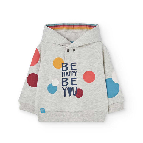 Felpa felpata - BOBOLI - Sesso: Bambina - Colore: Grigio - Stagione: Autunno-Inverno