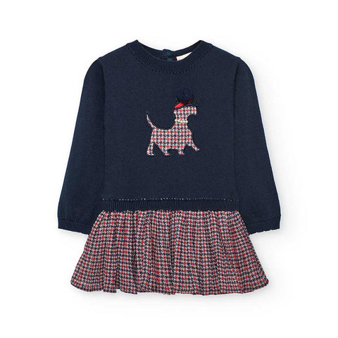 Vestido en maille combiné pour bébés -BCI