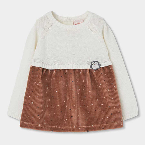 VESTITO MAGLIA E VELLUTO