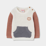 MAGLIONE A MANICHE COLORE