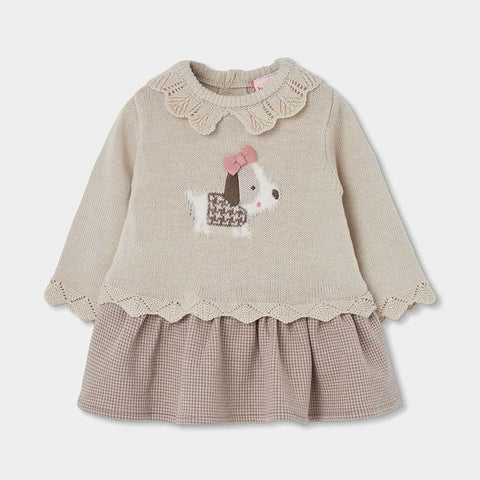 VESTITO MAGLIA COMBINATO