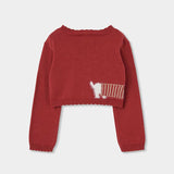 CARDIGAN CORTO INTARSIATO