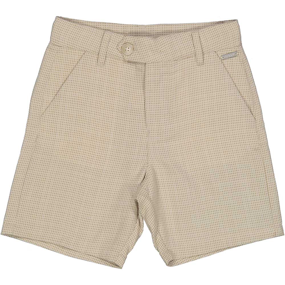 Bermuda de la Ligne Vêtements Enfant Trybeyond, avec coupe classique et motif à micro-carreaux.Co...