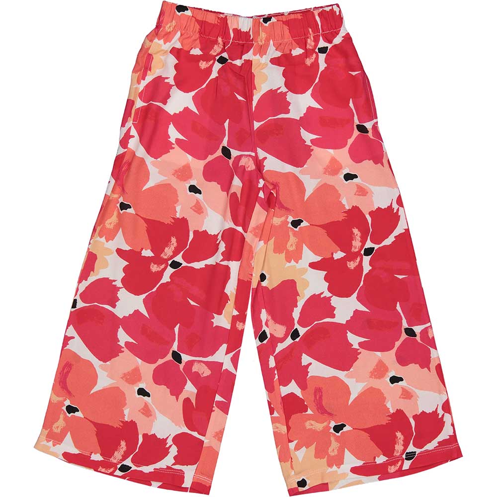 Pantalon palazzo de la Ligne Vêtements Fille Trybeyond, avec élastique à la taille et motif flora...