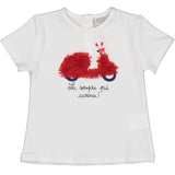 TSHIRT M/C JERSEY STRETCH - BIRBA - Sesso: Bambina - Colore: Bianco - Stagione: Primavera-Estate