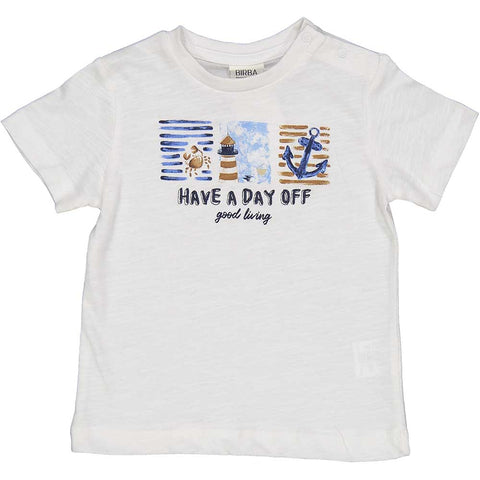 TSHIRT M/C JERSEY MALFILE' - BIRBA - Colore: Bianco - Stagione: Primavera-Estate