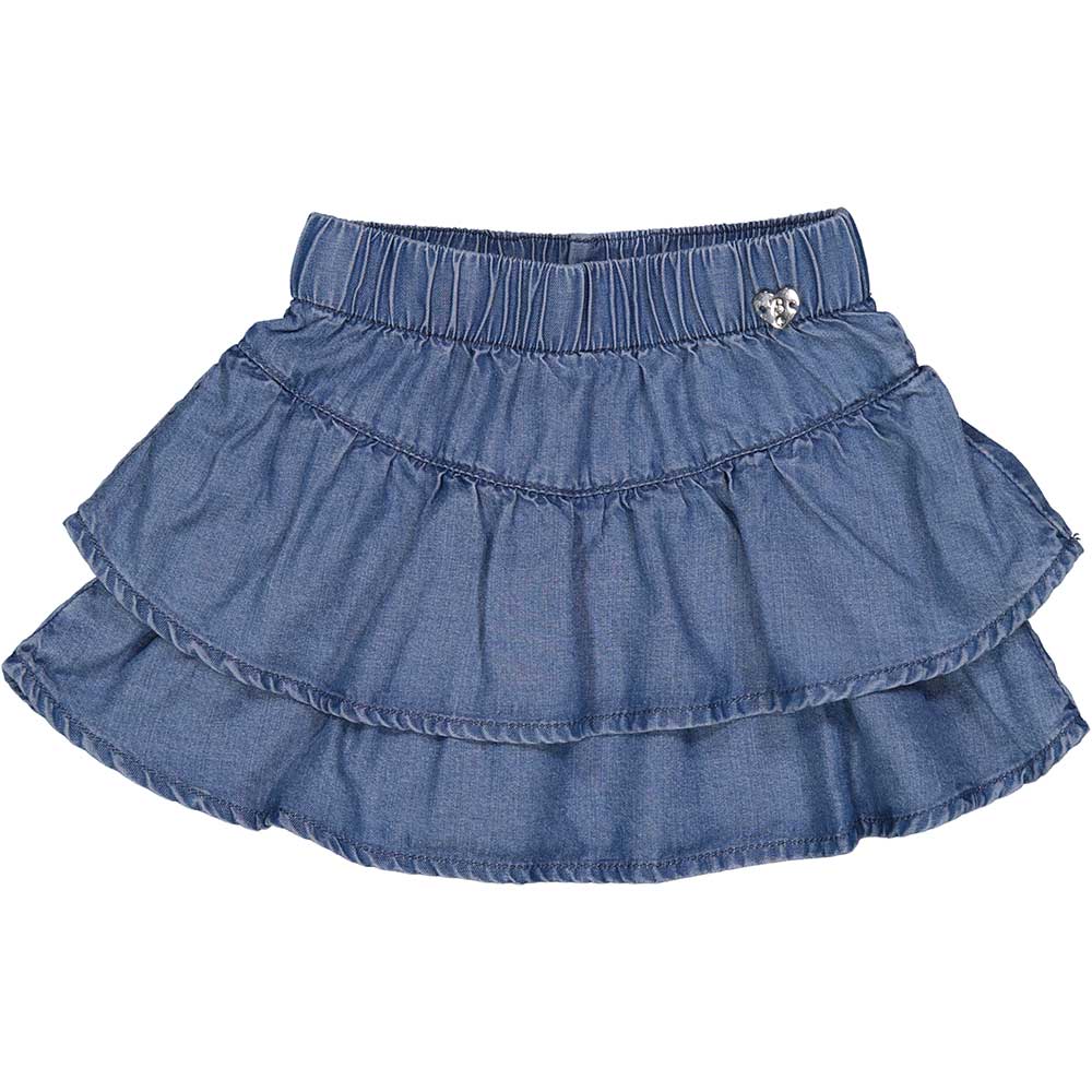 Gonnellina della Linea Abbigliamento Bambina  Birba a due falde, con elastico in vita.
Composizio...