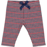 PANTALON EN TISSU MAILLE JACQUARD PIED-DE-POULE