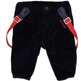 PANTALONE VELLUTO BRETELLE