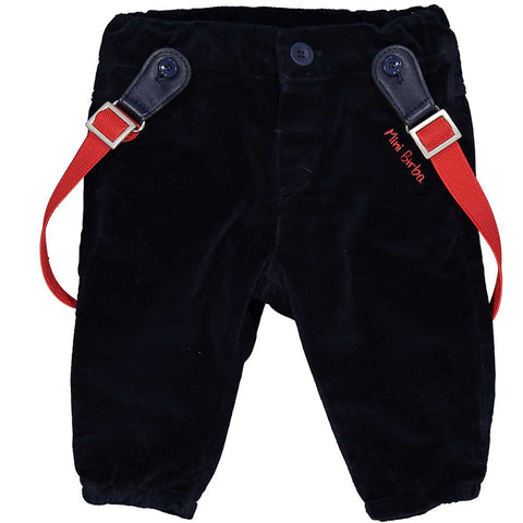 PANTALONE VELLUTO BRETELLE