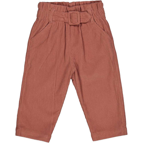 PANTALONI VELLUTO FIOCCO