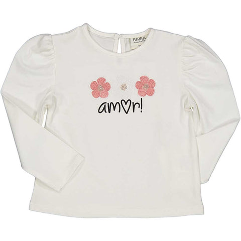 TSHIRT JERSEY STRETCH CARBON - BIRBA - Sesso: Bambina - Colore: Beige - Stagione: Autunno-Inverno