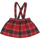 GONNA C/BRETELLE SCOZZESE STRETCH C/LUREX - BIRBA - Sesso: Bambina - Colore: uni - Stagione: Autunno-Inverno