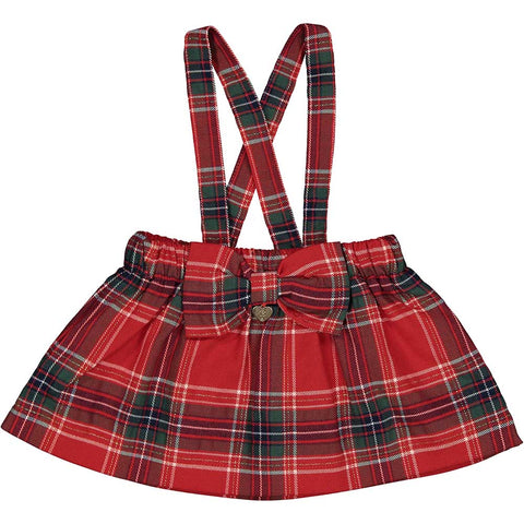 GONNA C/BRETELLE SCOZZESE STRETCH C/LUREX - BIRBA - Sesso: Bambina - Colore: uni - Stagione: Autunno-Inverno