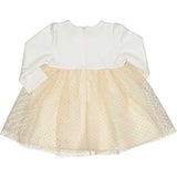 ABITO M/L FELPA STRETCH GARZATA E SME E TULLE LAMINATO - BIRBA - Sesso: Bambina - Colore: uni - Stagione: Autunno-Inv…