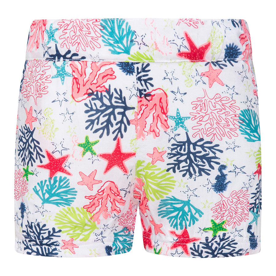 Shorts de la ligne vêtements fille Canada House, avec élastique à la taille et magnifique
  motif...