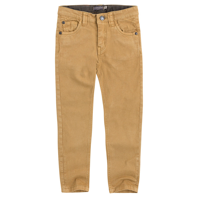 Pantalon type denim de la ligne Vêtements Enfant Canada House uni
  avec taille réglable à la tai...