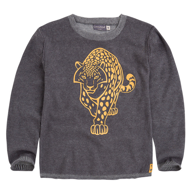 
  Maglione della linea Abbigliamento Bambino Canada House a tinta unita con scollo
  rotondo e b...