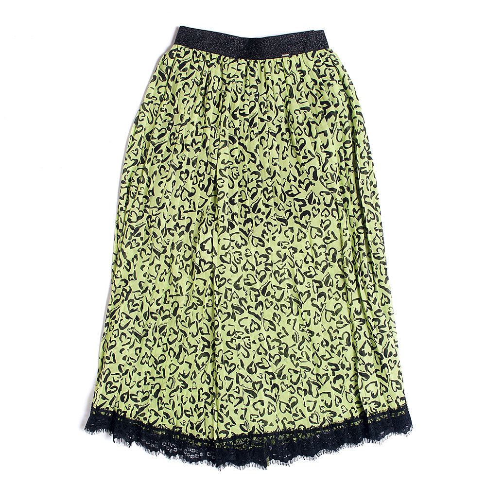 Pantalon large, de la Ligne Vêtements Fille Fracomina, plissé et avec élastique à la taille. Impr...