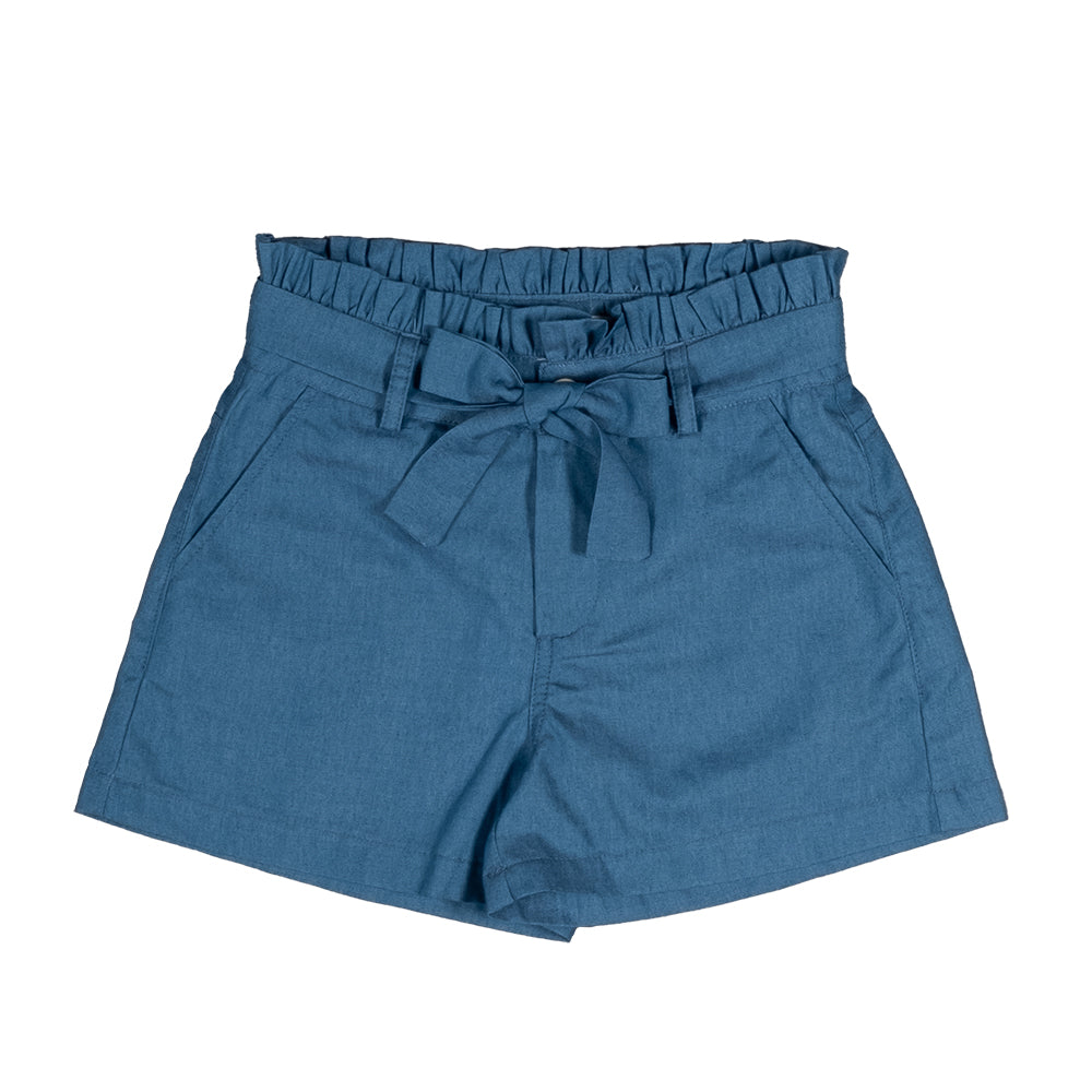 
Bermuda in Jeans aus der Fracomina Children's Clothing Line, mit Taillenriemen und Seitentaschen...