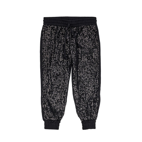 PANTALONE PAILLETTES BLACK - FRACOMINA - Sesso: Bambina - Colore: Nero - Stagione: Autunno-Inverno