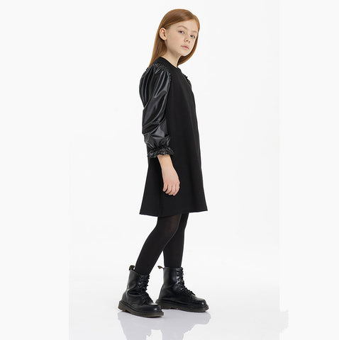 MINI DRESS BLACK - FRACOMINA - Sesso: Bambina - Colore: Nero - Stagione: Autunno-Inverno