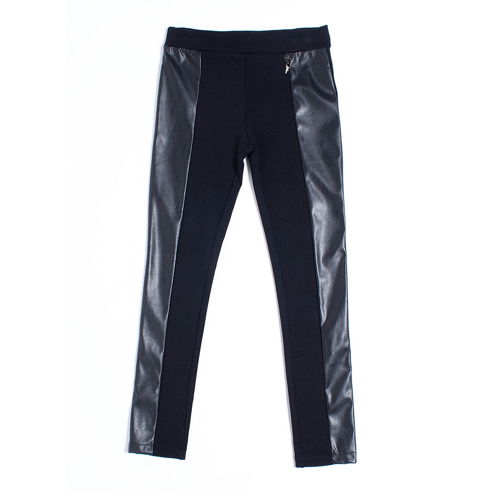 Pantalon legging de la ligne vêtements fille Fracomina Mini, avec élastique à la taille et bande ...