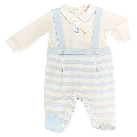 Tutina neonato - LALALU - Sesso: Bimbo - Colore: Azzurro - Stagione: Primavera-Estate