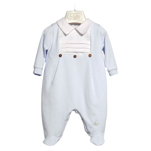 Tutina Neonato - LALALU - Sesso: Bimbo - Colore: Celeste - Stagione: Primavera-Estate