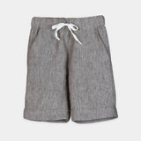 Bermuda lino bambino - LALALU - Colore: uni - Stagione: Primavera-Estate